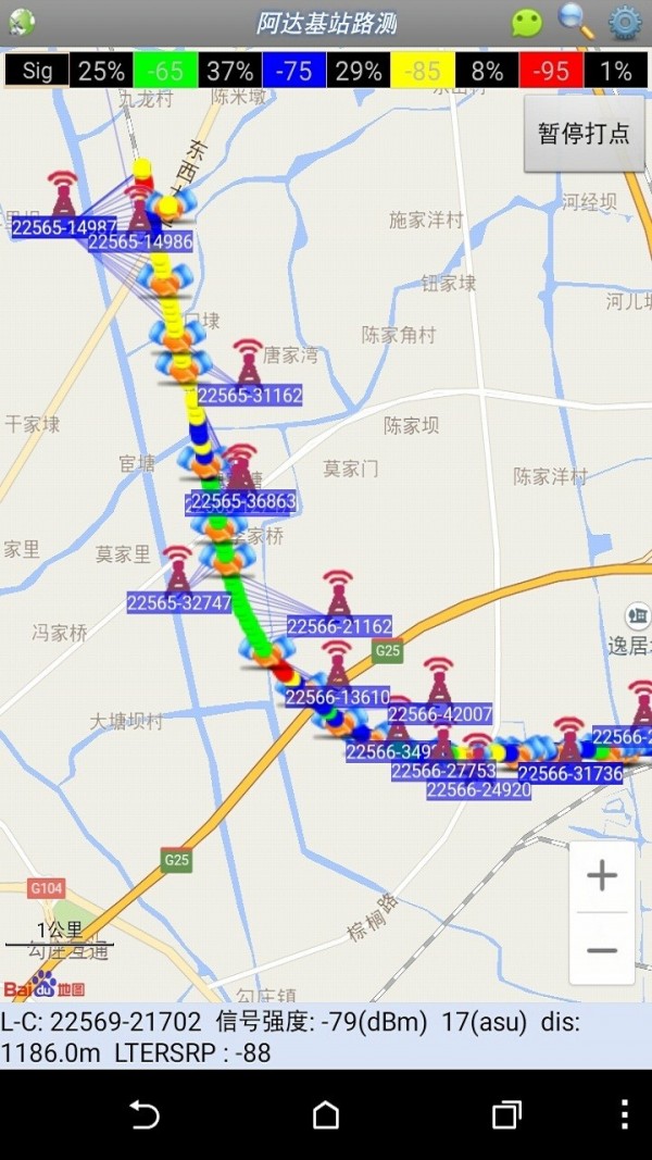 基站信号路测