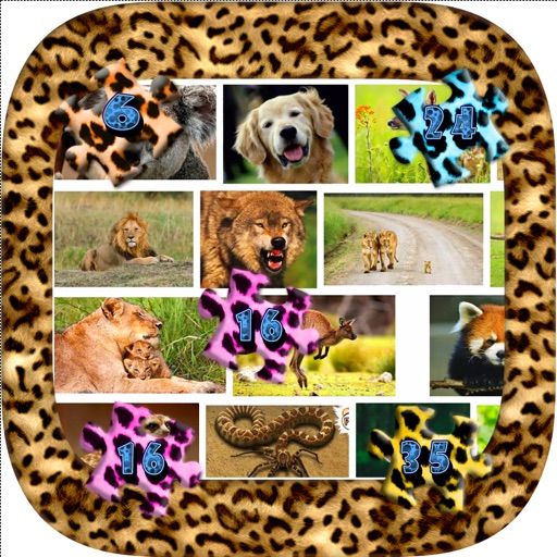 动物拼图 - 儿童拼图与有趣的图片的动物！2.0