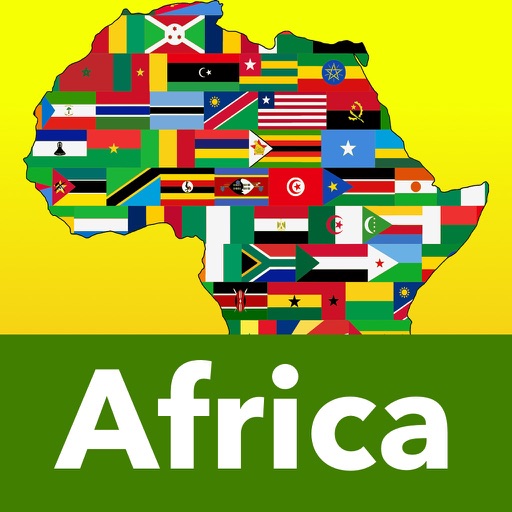 非洲 - 旗帜和地图1.1