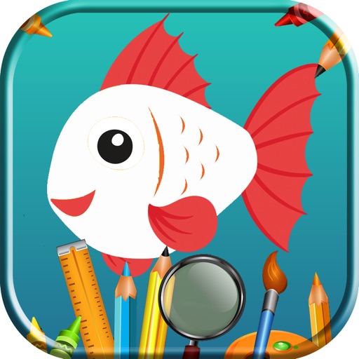 学画画 和 手指画 海洋动物 著色遊戲1.0