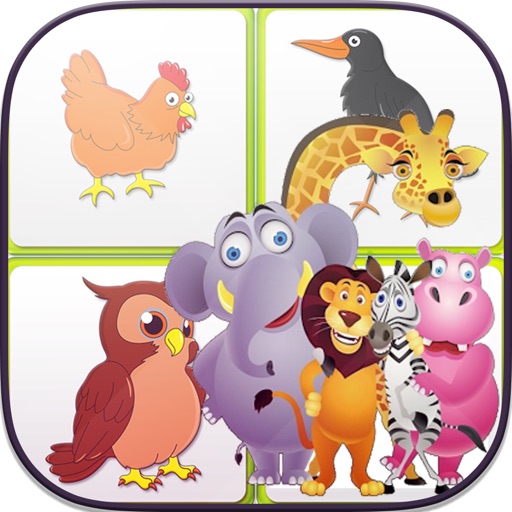 动物记忆游戏为孩子们 - 配对游戏1.0.0