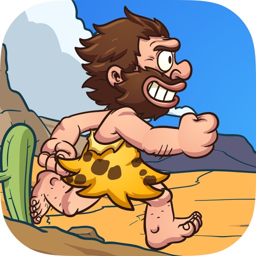 穴居人跑跳 - 无尽的奔跑和跳跃游戏从侏罗纪时期为孩子们1.1