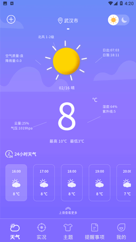 晴天天气